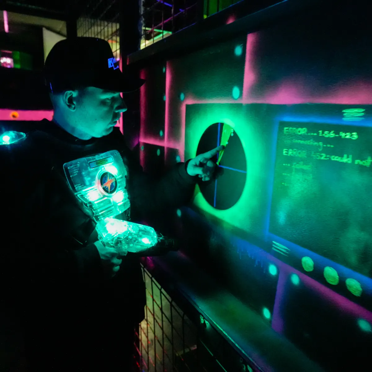 Laserforce arena at Kartmania